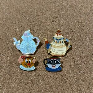 Loungefly Disney Princess Teacup Set Blind Box Enamel Pin - 2 pack
